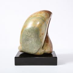 Lorraine Stimmel Modernist Exotic Green Marble Sculpture Kneeling Woman by Lorraine Stimmel - 2092945