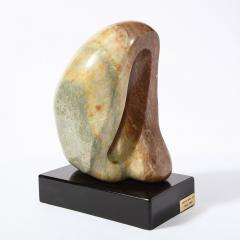 Lorraine Stimmel Modernist Exotic Green Marble Sculpture Kneeling Woman by Lorraine Stimmel - 2092950