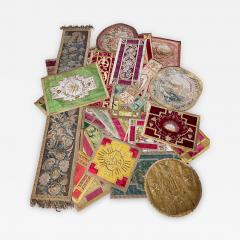 Lot Of Table Runners Made From Old Fabrics And Tapestries From The 17 19 Century - 2765929