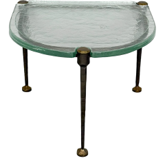 Lothar Klute 1980s Lothar Klute pair of bronze and glass coffee tables Germany - 4683808