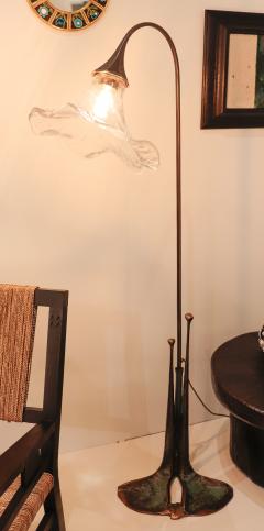 Lothar Klute A Patinated Bronze Flower Floor Lamp by Lothar Klute circa 1970 - 3902013
