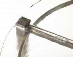 Lothar Klute Iron Forged Coffee Table with Cast Glass Top in Three Pieces Germany 1980 s - 4508905