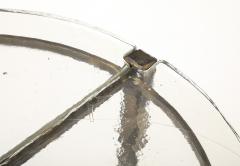 Lothar Klute Iron Forged Coffee Table with Cast Glass Top in Three Pieces Germany 1980 s - 4508906