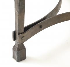 Lothar Klute Iron Forged Coffee Table with Cast Glass Top in Three Pieces Germany 1980 s - 4508911