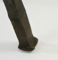 Lothar Klute L thar Klute Forged Iron Cast Lead Crystal Top Side Table Germany 1983 - 4368094