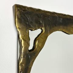 Lothar Klute Lothar Klute Sculptural Bronze Framed Wall Mirror - 2978453