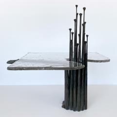Lothar Klute Lothar Klute Sculptural Bronze and Cast Glass Coffee Table - 1233926