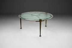 Lothar Klute Round Glass Coffee Table by Lothar Klute Germany 1980s - 4138195