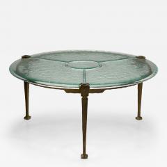 Lothar Klute Round Glass Coffee Table by Lothar Klute Germany 1980s - 4142896