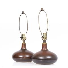 Lotte Gunnar Bostlund Lotte Gunnar Bostlund Mid Century Ceramic Lamps Pair - 3826937