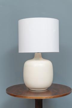 Lotte Gunnar Bostlund Lotte and Gunnar Bostlund Bone Stoneware Table Lamp - 2237495