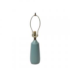 Lotte Gunnar Bostlund Mid Century Blue Ceramic Fiber Shaded Table Lamps by Lotte Gunnar Bostlund - 4142223