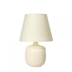Lotte Gunnar Bostlund Mid Century Off White Glazed Ceramic Table Lamps by Lotte Gunnar Bostlund - 4233677