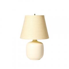 Lotte Gunnar Bostlund Mid Century Off White Glazed Ceramic Table Lamps by Lotte Gunnar Bostlund - 4403658