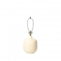 Lotte Gunnar Bostlund Mid Century Off White Glazed Ceramic Table Lamps by Lotte Gunnar Bostlund - 4826821