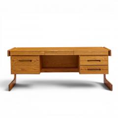 Lou Hodges Lou Hodges Mid Century Oak Cantilever Executive Desk - 4634774