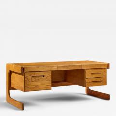 Lou Hodges Lou Hodges Mid Century Oak Cantilever Executive Desk - 4634927