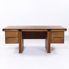 Lou Hodges Lou Hodges for Creative Crafts Mid Century Curved Walnut Executive Desk - 4208275