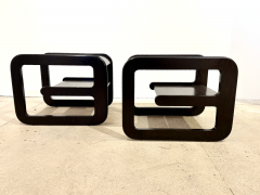 Lou Hodges Pair of Lou Hodges Midcentury Modern Cantilevered End Tables - 4030875