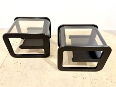 Lou Hodges Pair of Lou Hodges Midcentury Modern Cantilevered End Tables - 4030876