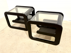 Lou Hodges Pair of Lou Hodges Midcentury Modern Cantilevered End Tables - 4030877