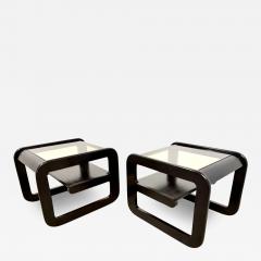 Lou Hodges Pair of Lou Hodges Midcentury Modern Cantilevered End Tables - 4031392