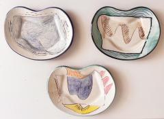 Loughran Unique Abstract 33 Piece Ceramic Dinner Set Kidney Shaped - 4599531