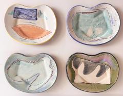 Loughran Unique Abstract 33 Piece Ceramic Dinner Set Kidney Shaped - 4599533