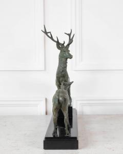 Louis Albert Carvin Louis Albert Carvin Stag and Doe Sculpture - 4736949