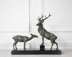 Louis Albert Carvin Louis Albert Carvin Stag and Doe Sculpture - 4736990