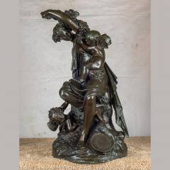 Louis Auguste Moreau A Fine Quality Patinated Bronze Sculpture of Grecian Style Female with Putti - 1436539