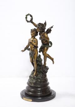 Louis Auguste Moreau Fine Patinated Bronze Sculpture - 2362118