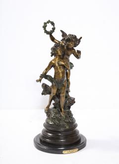 Louis Auguste Moreau Fine Patinated Bronze Sculpture - 2362123