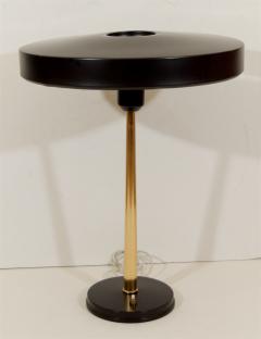 Louis C Kalff Black and Brass Philip Kalff Desk Lamp - 235390
