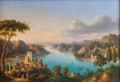 Louis Chalon Louis Chalon French 1866 1940 an Orientalist Landscape of the Golden Horn C  - 4123998