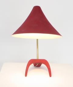 Louis Christiaan Kalff Louis Kalff Diabolo Red Table Lamp For Philips - 1037114