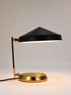Louis Christiaan Kalff Midcentury Black Brass Table or Desk Lamp Austria 1960s - 4064628