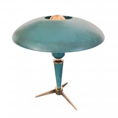 Louis Christiaan Kalff Pair of Blue Midcentury Louis C Kalff Table Lamps for Philips - 3229100