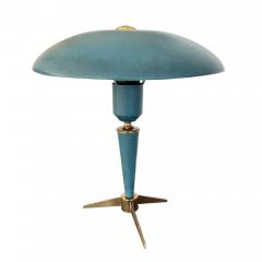 Louis Christiaan Kalff Pair of Blue Midcentury Louis C Kalff Table Lamps for Philips - 3229102