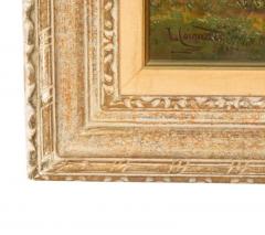 Louis Coignard Framed Oil on Panel Cows by Stream by Louis Coignard - 4136953