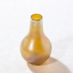 Louis Comfort Tiffany Iridescent Favrile Art Glass Gord Form Vase Signed Louis Comfort Tiffany - 3443157