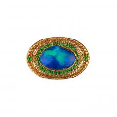 Louis Comfort Tiffany Louis Comfort Tiffany for Tiffany Co Black Opal Brooch - 4727678