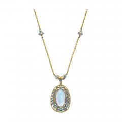Louis Comfort Tiffany Louis Comfort Tiffany for Tiffany Co Moonstone Necklace - 4697541