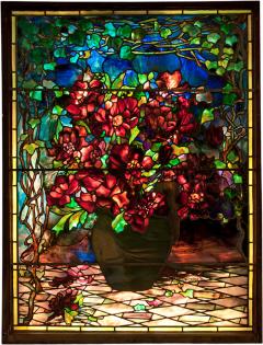 Louis Comfort Tiffany Still Life with Peonies Window - 4204015