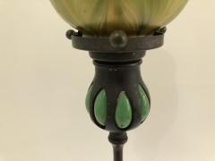 Louis Comfort Tiffany Tiffany Studios Tall Candlestick Louis comfort Tiffany Favrile Shade Lamp - 1372559