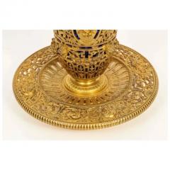 Louis Constant Sevin Louis Constant S vin F Barbedienne a Rare Ormolu and Blue Glass Centerpiece - 3899795