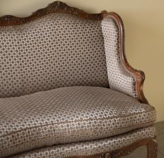 Louis Cresson LOUIS XV WALNUT WING BACK CANAP OR SOFA - 4388093