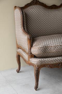 Louis Cresson LOUIS XV WALNUT WING BACK CANAP OR SOFA - 4388108