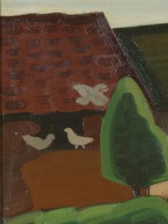 Louis Fran ois Decoeur Early 20th C Brabant Fauvism Farming Family on a Sunday Morning Oil on Canvas - 1981726