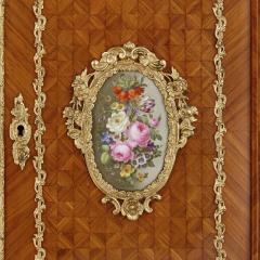 Louis Grade Napoleon III period gilt bronze and porcelain mounted cabinet by Louis Grade - 2003839